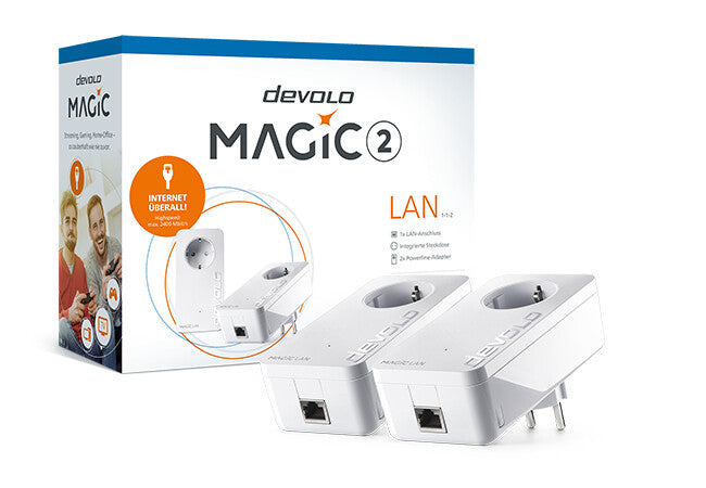 Devolo Magic 2 LAN 2400 Mbit/s Ethernet LAN Hvid 2 stk