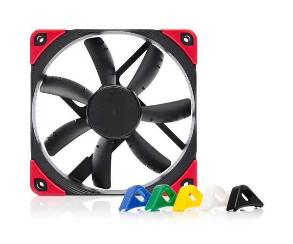 Noctua NF-S12A PWM chromax.black.swap Computerkabinet Ventilator 12 cm Sort 1 stk