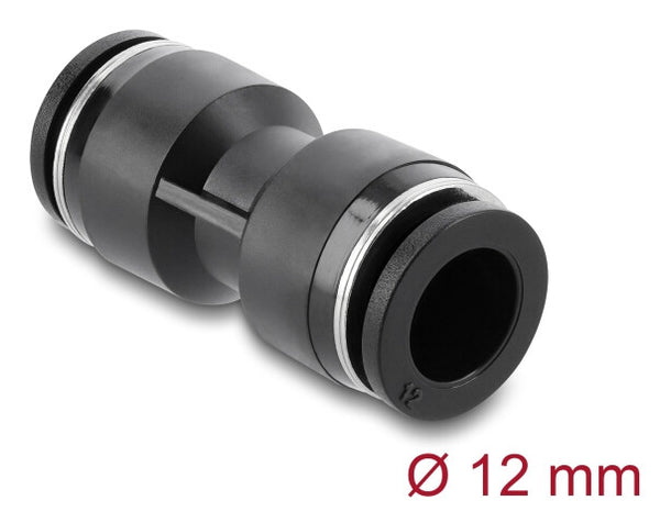 DeLOCK 60742 luftfittings og stik Sort Metal, Plast Indvendigt gevind 1 stk
