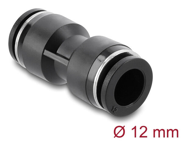 DeLOCK 60742 luftfittings og stik Sort Metal, Plast Indvendigt gevind 1 stk