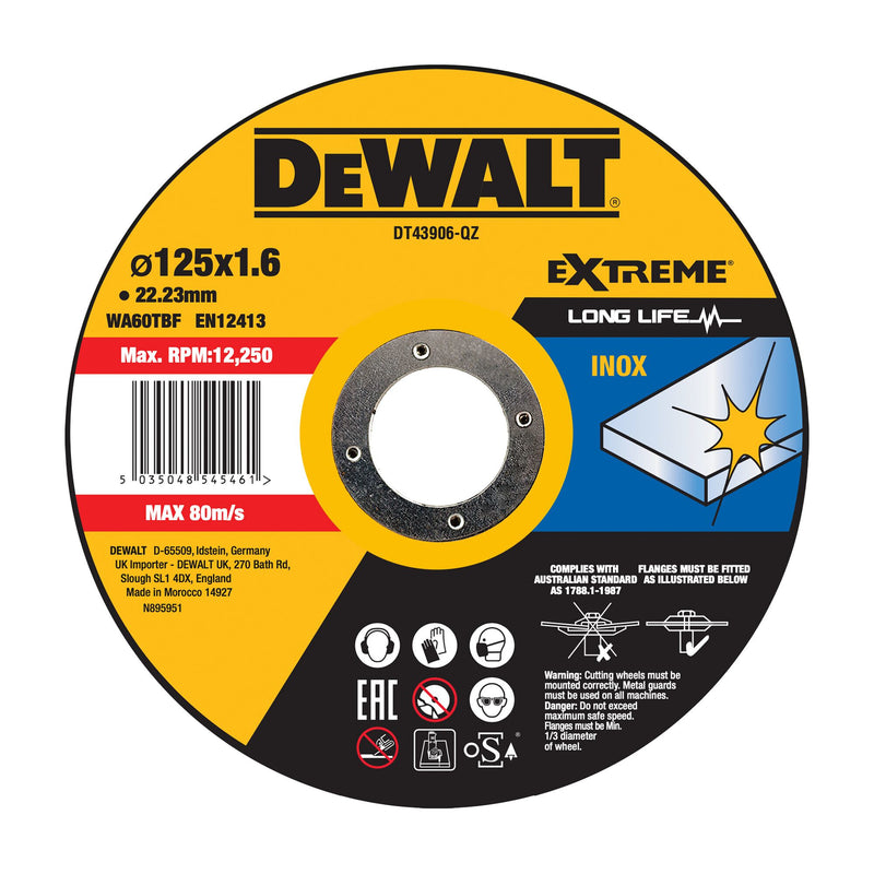 DeWALT DT43906-QZ tilbehør vinkelsliber Skæreskive