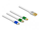 DeLOCK 85358 USB-kabel USB 2.0 1,13 m USB A USB C/Micro-USB B 0,48 Gbit/sek. Hvid
