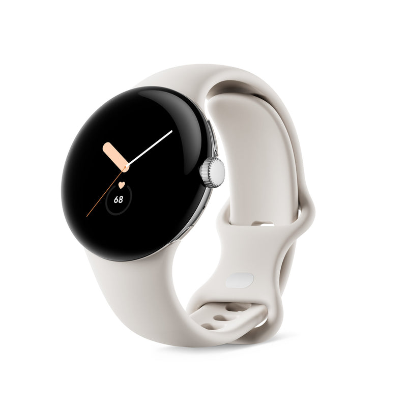 Google Pixel Watch AMOLED 41 mm Digital Sølv Wi-Fi GPS (satellit)
