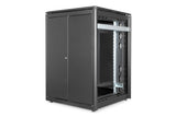 Digitus DN-19 22U-8/8-B-1 stativ Fritstående reol Sort