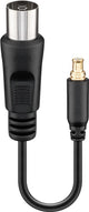 Goobay 67227 koaxial kabel 0,1 m Koaksial MCX M Sort