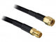 DeLOCK 10m RP-SMA koaxial kabel CFD200 Sort