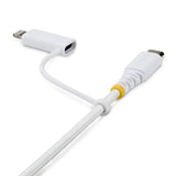 StarTech.com 2M-U2-LNTC-CABLE USB-kabel USB C 0,48 Gbit/sek. 60 W Hvid