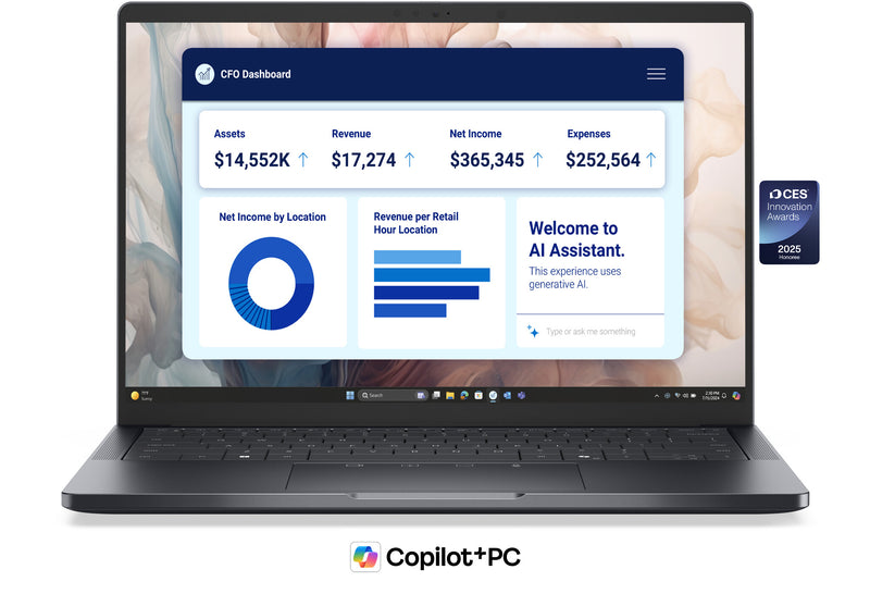 DELL Pro 14 Premium PA14250 Copilot+ PC Intel Core Ultra 5 236V Laptop 35,6 cm (14") Full HD+ 16 GB LPDDR5x-SDRAM 512 GB SSD Wi-Fi 7 (802.11be) Windows 11 Pro Tysk Grå