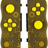 Lexip JVASWI00102 spil-controller Brun, Gul Bluetooth Gamepad Analog/digital Nintendo Switch, Nintendo Switch OLED