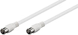 Goobay 50748 koaxial kabel 2,5 m F-type Hvid