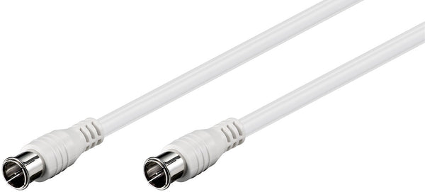 Goobay 50748 koaxial kabel 2,5 m F-type Hvid
