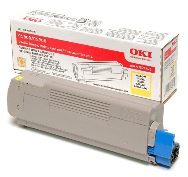 OKI 43324421 tonerpatron 1 stk Original Gul