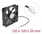 DeLOCK 67292 Computerkølesystem Computerkabinet Ventilator 12 cm Sort 1 stk