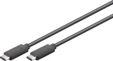Goobay USB 3.1 Gen 1 0.5 m USB-kabel USB 3.2 Gen 1 (3.1 Gen 1) 0,5 m USB C 5 Gbit/sek. Sort