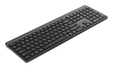Gembird KB-WPS-03 tastatur Kontor RF trådløs + Bluetooth QWERTY US International, Ukrainsk, Russisk Sort
