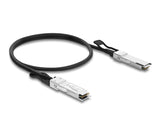 DeLOCK 87551 InfiniBand og fiberoptisk kabel 1 m QSFP28 Twinax Sort