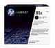 HP Original 81X LaserJet-tonerpatron med høj kapacitet, sort