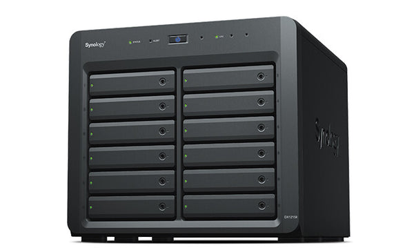 Synology DX1215II drevkabinet HDD/SSD kabinet Sort 2.5/3.5"