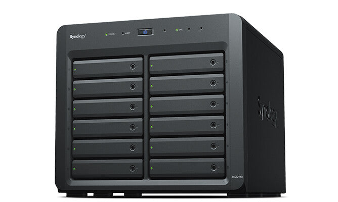 Synology DX1215II drevkabinet HDD/SSD kabinet Sort 2.5/3.5"