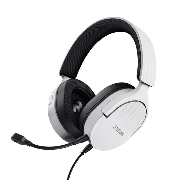 Trust GXT 489W FAYZO Headset Ledningsført Spil Sort, Hvid