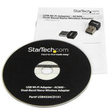 StarTech.com USB433ACD1X1 netværkskort WLAN 433 Mbit/s