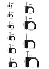 Goobay 64686 kabelholder Sort 100 stk