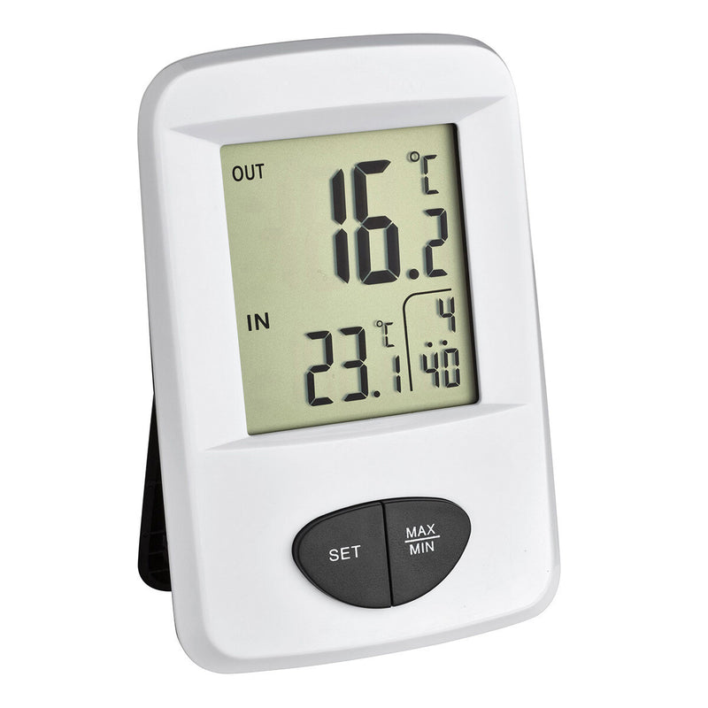 TFA-Dostmann 30.3061.02 digital vejrstation Hvid Batteri