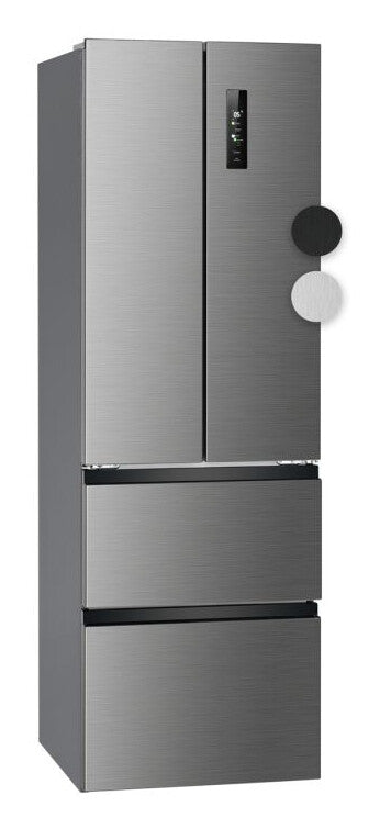 Bomann KG 7354 IX side-by-side køle-fryseskab Fritstående 400 L Rustfrit stål