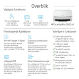 HP ScanJet Pro 3000 s4 Skanner med papir-tilførsel 600 x 600 dpi A4 Sort, Hvid