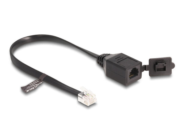 DeLOCK 88009 telefonkabel 0,2 m Sort