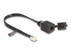DeLOCK 88009 telefonkabel 0,2 m Sort