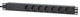 Intellinet 715140 strømforsyningsenhed (PDU) 7 AC stikkontakt(er) 1U Sort
