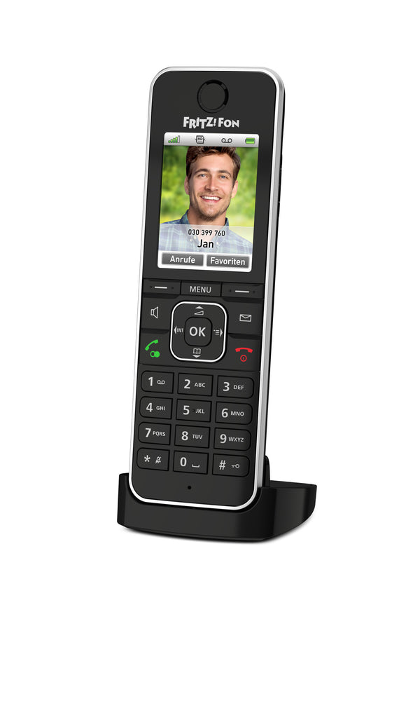 Fon FRITZ! C6 DECT telefon Nummervisning Sort