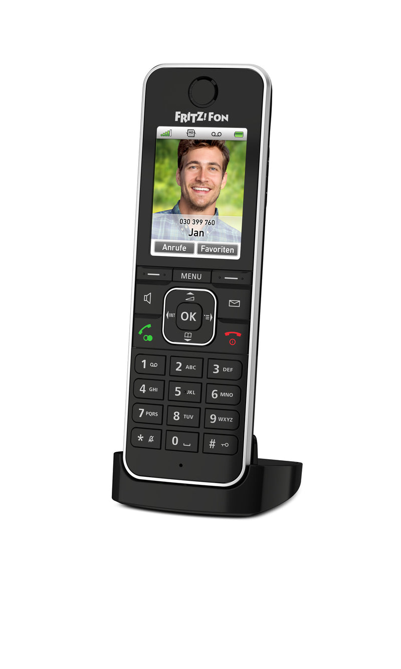 Fon FRITZ! C6 DECT telefon Nummervisning Sort