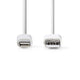 Nedis CCGB39300WT20 Lightning kabel 2 m Hvid