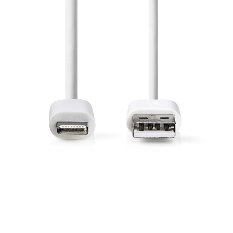 Nedis CCGB39300WT20 Lightning kabel 2 m Hvid