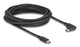 DeLOCK 81196 USB-kabel USB 3.2 Gen 2 (3.1 Gen 2) 5 m USB C 10 Gbit/sek. 60 W Sort