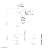 Neomounts FPMA-D510BLACK skærmbeslag og -stativer 81,3 cm (32") Skrivebord Sort