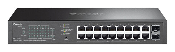 OMADA ES220GP netværksswitch Administreret Gigabit Ethernet (10/100/1000) Strøm over Ethernet (PoE) Sort