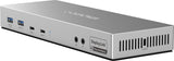 Prokord PK-5KDLC100M/SM dockingstation Ledningsført USB 3.2 Gen 1 (3.1 Gen 1) Type-A + Type-C Sølv
