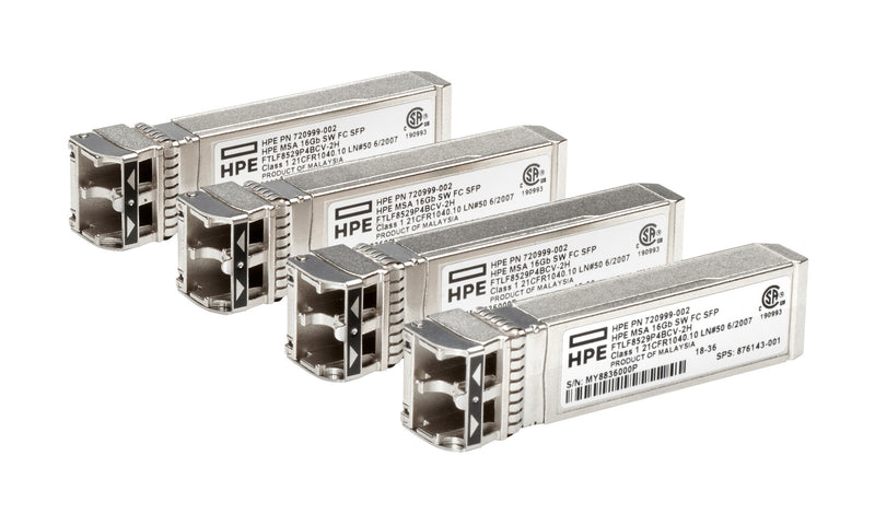 HPE MSA 32Gb SFP+ Short Wave Fibre Channel 4-pack Transceiver Bundle modul til netværksmodtager Fiberoptisk 32000 Mbit/s SFP+