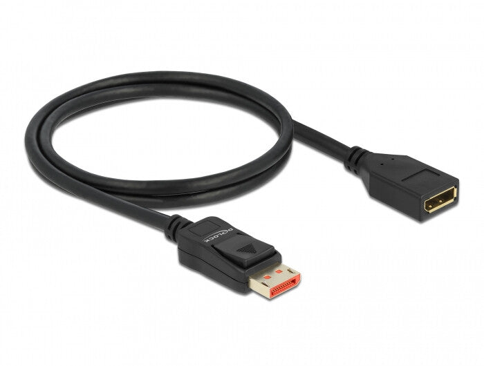 DeLOCK 87070 DisplayPort kabel 1 m Sort