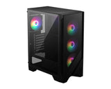 MSI MAG Forge 120A AIRFLOW Midi Tower Sort, Transparent