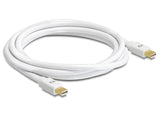 DeLOCK 0.5m, mini Displayport - mini Displayport 0,5 m Hvid