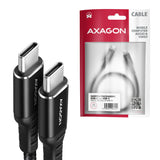 Axagon BUCM-CM30AB USB-kabel USB 2.0 3 m USB C 0,48 Gbit/sek. 60 W Sort