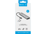 Sandberg USB-C/A to 4xUSB 3.0 Hub