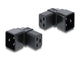 DeLOCK 80658 kabel kønsskifter 1 x 3 pin IEC 60320 C20 1 x 3 pin IEC 60320 C19 Sort
