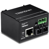 Trendnet TI-F10SC netværksomformer til medie 200 Mbit/s 1310 nm Multitilstand Sort