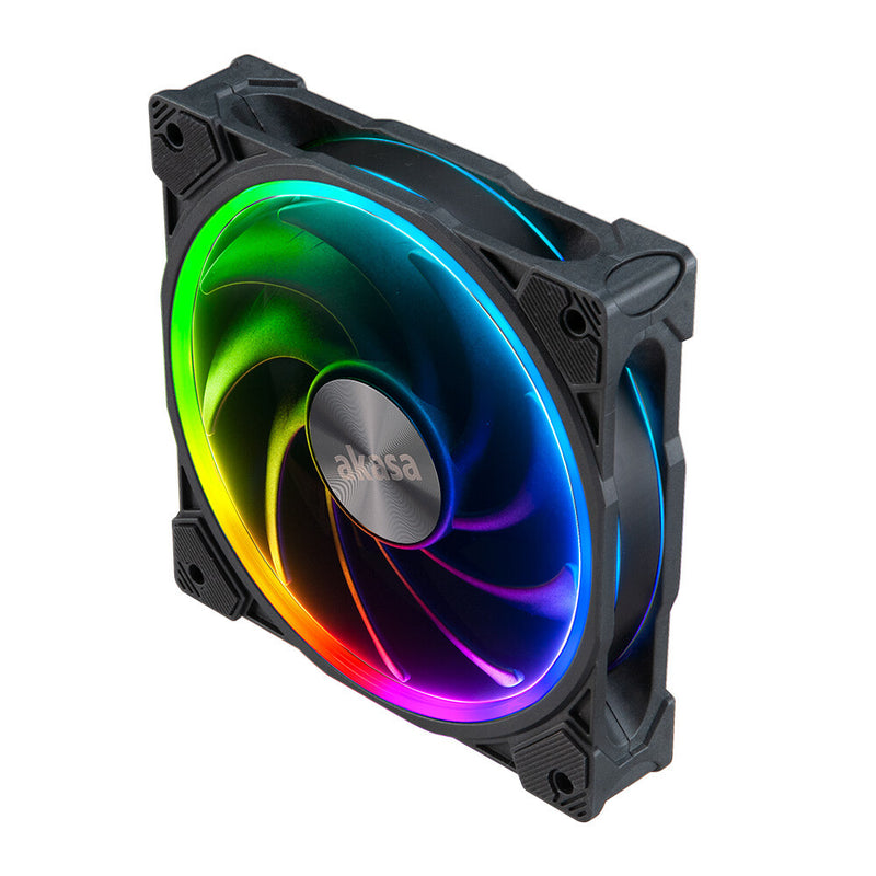 Akasa SOHO AR Computerkabinet Ventilator 12 cm Sort, Transparent 1 stk