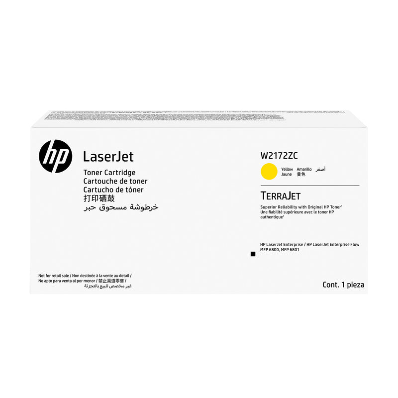 HP Original W2172ZC LaserJet-tonerpatron, gul kontrakt